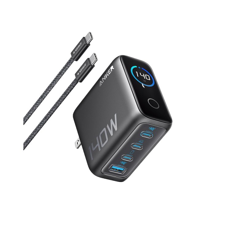 Anker Zolo Charger (140W, 4-Port, PD 3.1) with USB-C Cable